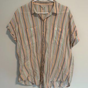 Lucky Brand Short Sleeve Button Up Shirt -Madewell